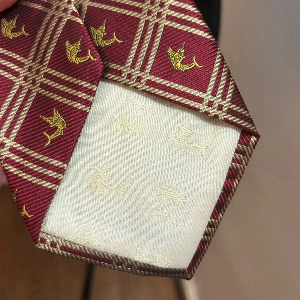 Tommy Bahama Men's Neck Tie Silke red and gold